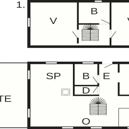 펜션 6 Person In Ulfborg Øhuse